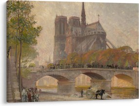 Kép - Robert William Vonnoh, Notre Dame de Paris, reprodukciók (70x50 cm)