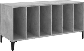 vidaXL betonszürke szerelt fa hanglemezszekrény 100 x 38 x 48 cm