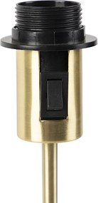 Asztali lámpa arany beállítható árnyékolóval világosbarna 35 cm - Parte