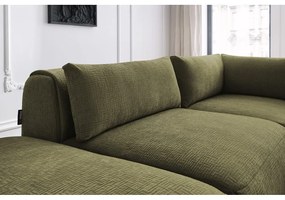 Zöld sarokkanapé (variálható) Jeanne – Bobochic Paris