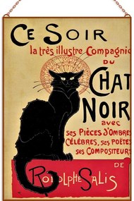 Alexandre Steinlen - Chat Noir üvegkép, falikép