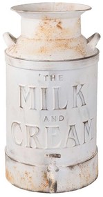 Dekor tejes kanna Milk and Cream antik fehér