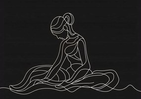 Poszter 100x70cm Ülő pozíció