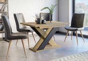Étkezőasztal Xalin (artisan + fekete) (4-6 fő részére). 1055280