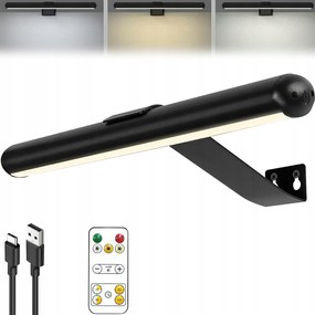 Fürdőszobai Led fali lámpa tükör fölé 3 üzemmód 30cm+TÁVIRÁNYÍTÓ