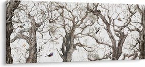 Kép - Erdei minta, rajz (120x50 cm)