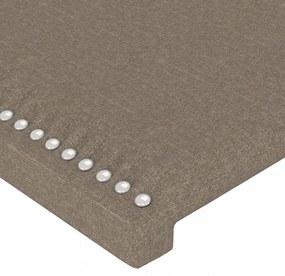 tópszínű szövet LED-es fejtámla 180x5x78/88 cm