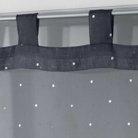 Antracitszürke átlátszó függöny szett 2 db-os 60x90 cm Orion – douceur d'intérieur