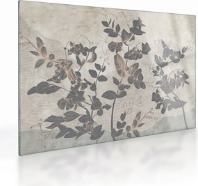 Kép - texturált levelek (üvegen) (70x50 cm)