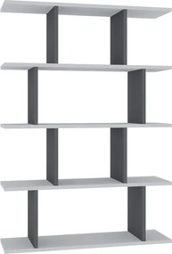 Harmon könyvespolc, antracit-fehér, 90 cm