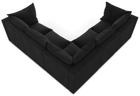 Fekete sarokkanapé Manao – Makamii