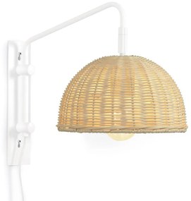 Natúr színű rattan fali lámpa ø 23 cm Damila – Kave Home