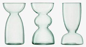 Váza szett Baldachin, magassága 13 cm, átlátszó - LSA International