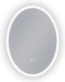 Erga Paola, ovális LED tükör 60x80cm, 2070 lm, 3 fényszín, első és hátsó világítás, ERG-V01-302-6080-00