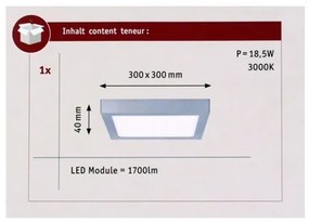 Paulmann 70650 - LED/17W Mennyezeti lámpa LUNAR 230V