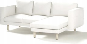 Dekoria Norsborg 3 személyes kanapé huzat Ikea székkel fehér