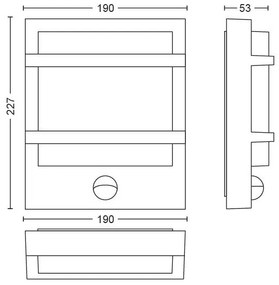 Philips 17395/93/P0 - LED Kültéri fali lámpa MYGARDEN PETRONIA LED/12W IP44