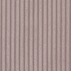 Világos rózsaszín kordbársony kinyitható sarokkanapé (variálható) Sara – Ropez