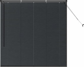 vidaXL Zsalugáter Redőnyök Fekete 130 x 125 cm Alumínium