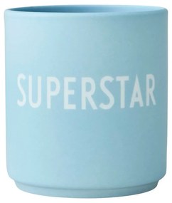 Superstar kék porcelánbögre, 300 ml - Design Letters