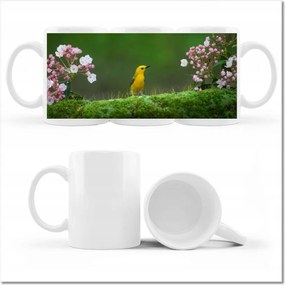 Madár mintás bögre