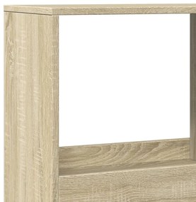 sonoma tölgy színű szerelt fa térelválasztó 100 x 33 x 175 cm