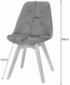 Étkezőgarnitúra 1+4, ADRIA fekete asztal 120x80 + DAREN NORI fekete székek