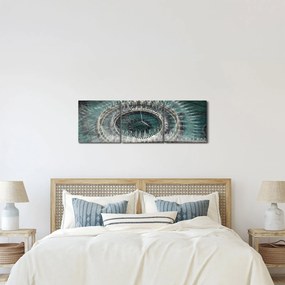 Szökőkút képe (órával) (90x30 cm)