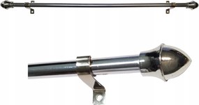 Mini függönykarnis Cafe irigység teleszkópos függönykarnis állítható 135-225cm ezüst