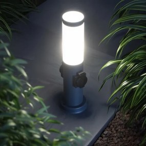 Brilagi - Kültéri lámpa 2 SCHUKO aljzattal, NOVA, 1xE27/15W/230V, 40 cm, IP44, antracit