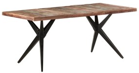 Tömör újrahasznosított fa étkezőasztal 180 x 90 x 76 cm