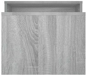 Szürke sonoma színű szerelt fa dohányzóasztalszett 100x48x40 cm