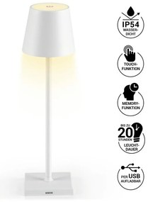 N8Werk Ledes Asztali lámpa érintőgombos 3V Fehér DS00264-L