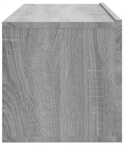 4 db szürke sonoma színű fali TV-szekrény 100 x 30 x 30 cm
