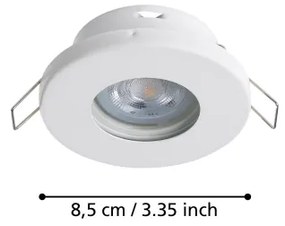 Eglo 901759 - KÉSZLET 3xLED Fürdőszobai lámpa FAVAZZINA 1xGU10/4W/230V IP44 fehér