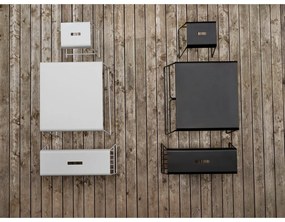 Fekete fém étkezőasztal 58x75 cm A-Café – Zone