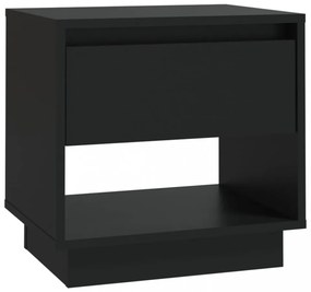 2 db fekete forgácslap éjjeliszekrény 45 x 34 x 44 cm