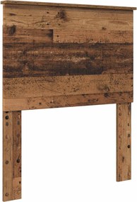 vidaXL Fejtámla fejtámlával Öreg fa 80 cm Faanyag