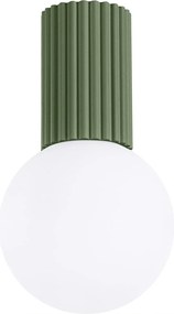 Fürdőszoba lámpa Mennyezeti lámpa G9 Kerek Olívazöld IP44 Halo Sollux
