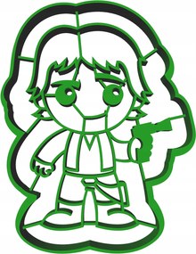 Foremka Lyukasztó Sütemény- és Mézeskalácsvágó Star Wars Han Solo