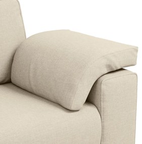 vidaXL Kanapé Bézs 160 x 77 x 82 cm Lábbal kevert anyag