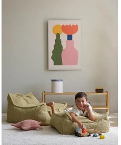 Rózsaszín buklé párna gyerek kanapéhoz Star – Wigiwama