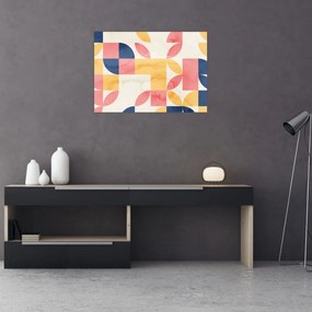 Kép - Absztrakció retro mintákkal (70x50 cm)