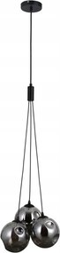 Perlos grafit függőlámpa gömbök a nappaliba
