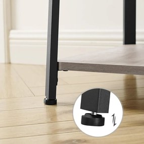 Álló ruhafogas polcokkal akasztókkal, greige