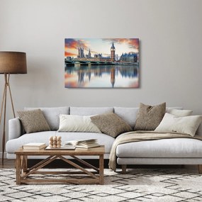Kép - a Parlament londoni házai (90x60 cm)