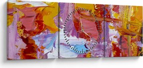 Kép - Olajfestmény (órával) (90x30 cm)
