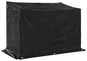 Tűzifa állvány esővédővel 151x80,5x110,5 cm horganyzott acél