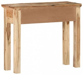 tömör akácfa és újrahasznosított fa tálalóasztal 90,5x30x75 cm