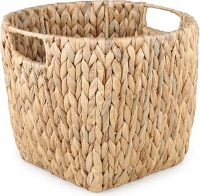 Vízi Jácint kosár Nagy 32x25cm Boho Skandináv rendszerező